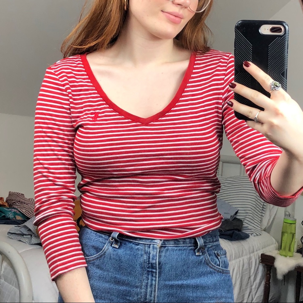 Polo Ralph Lauren 90’s / 2000’s Style Striped Top